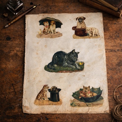 Planche feuille d album - feuille, d’album