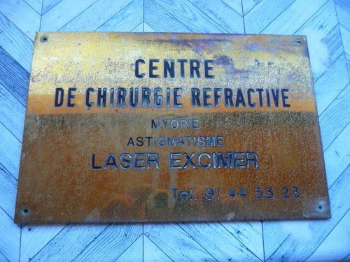 Plaque metier centre de - ,