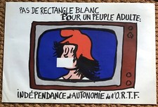 AFFICHE MAI 68 (INDEPENDANCE ET AUTONOMIE DE L'ORTF)