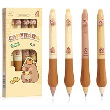 Capybara Lot de 4 stylos à