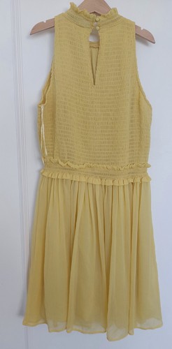 Robe été volante - volante, jaune
