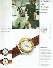 publicité Advertising 0522 1991  montre Vuarnet   femme squaw valley