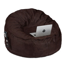 Pouf poire fauteuil confortable coussin XXL 440 L léger pouf géant pouf en cuir