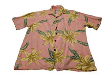 Chemise hawaïenne soie rose