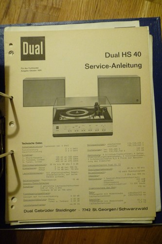 Manuel service pour dual - service, hs