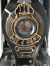 KODAK AUTOGRAPHIC BROWNIE avec 11 Plaque en Verre