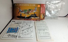 HELLER 1/72 MAQUETTE A MONTER AVION DEWOITINE D 520 COMPLETE EN BOITE ns