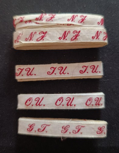 Lot ancien ruban initiale - ancien,