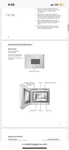 Gaggenau 270 full size oven - bs-270, full-size