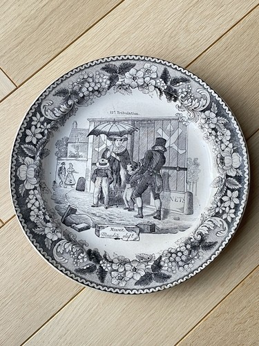 Assiette parlante faïence - assiette, en