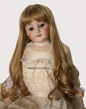 Perruque Jumeau® poupée ancienne Française, Allemande XIXème-T44/46cm (18")