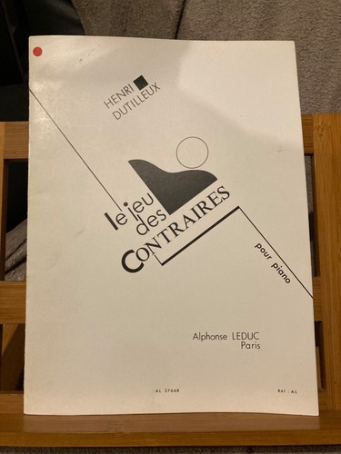 Henri dutilleux jeu des - jeu,