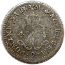 Louis XIV 4 Sols aux deux L