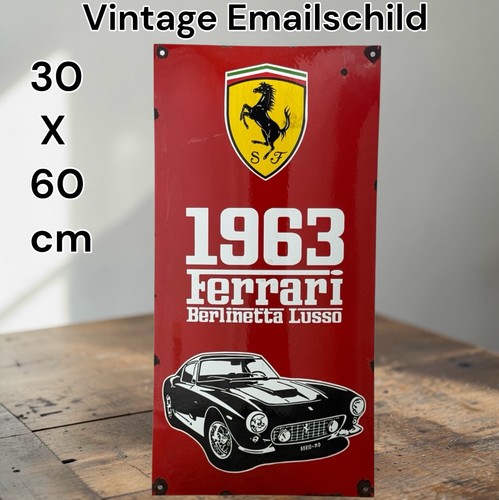 Vintage ferrari 1963 plaque - ferrari,