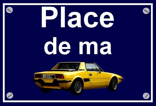 Plaque place ma fiat - plaque, de