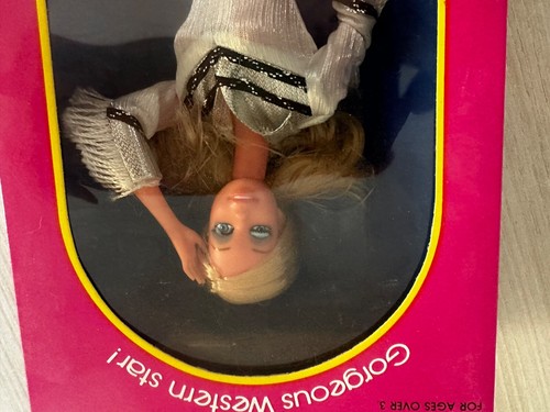Western barbie winking mattel - winking,
