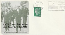 Enveloppe Philatélique Général de Gaulle Appel du 18 Juin 1973 2