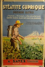 AFFICHE ANCIENNE VIGNE TRAITEMENT AGRICULTURE TOULOUSE