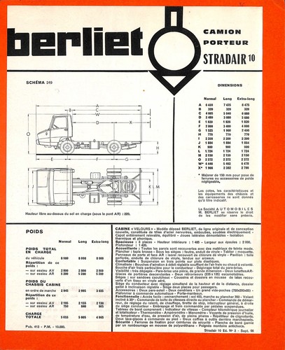 Berliet camion porteur - berliet,