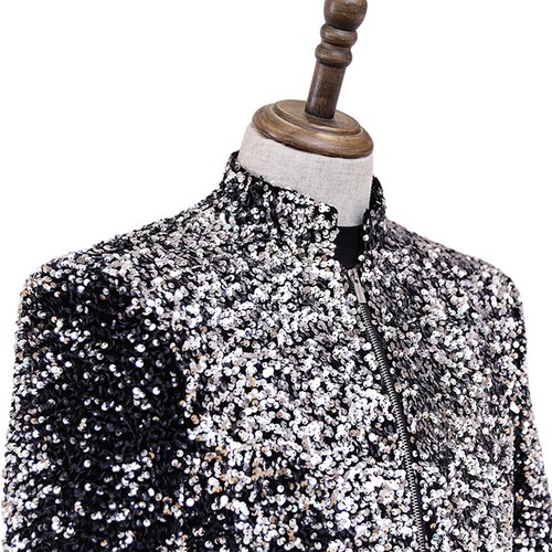 Homme paillettes debout - homme, col