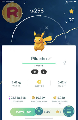 Shiny pikachu safari cap - shiny,