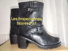 Bottine En Cuir Noir Les Tropeziennes Par M. Belarbi P37