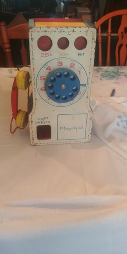Vintage playskool telephone - vintage,