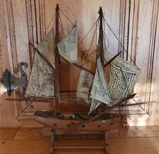 Maquette bateau voile bois - maquette,