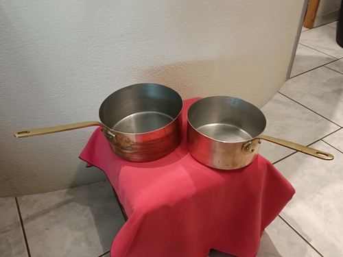 Lot casseroles cuivre de - 2,