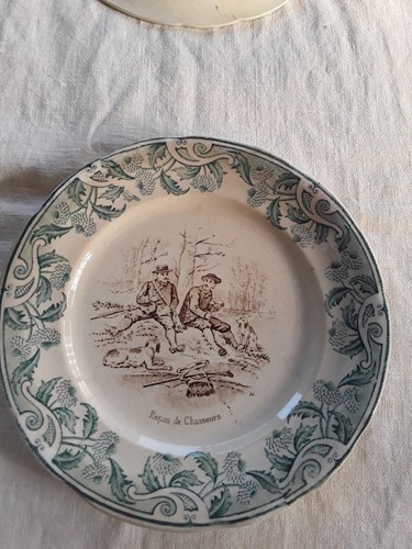 Assiette parlante ancienne - assiette,