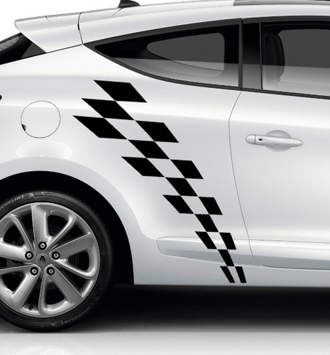 Bandes damiers pour - 2, megane