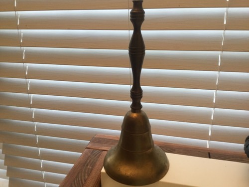 Vintage india solid brass bell - vintage,