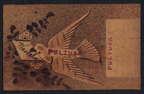 Carte postale bois pigeon - postale,
