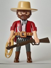 Playmobil personnage  cowboy pour westrn tipi fort saloon ranch chevaux