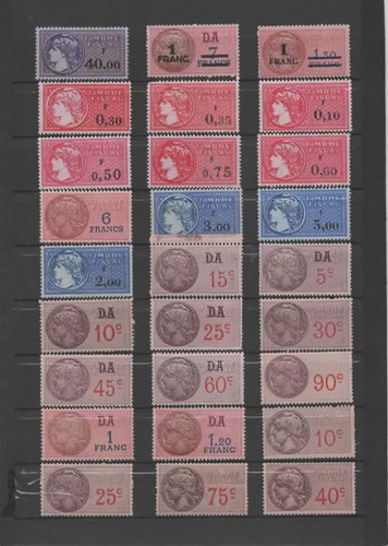 Fiscaux timbres neufs - ,