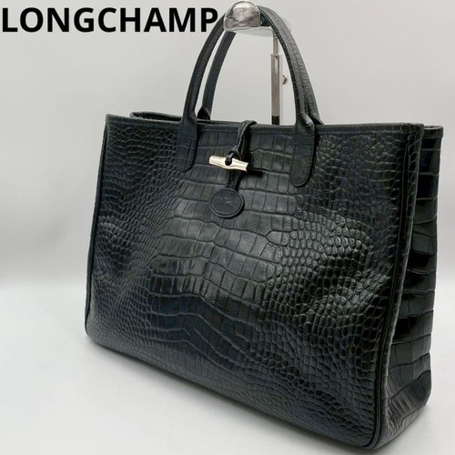 Longchamp roseau black leather - roseau,