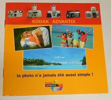 Dépliant publicitaire Appareil Photo KODAK Advantix 1600 Auto - 3400 AF 3800 IX