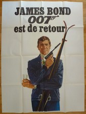 AU SERVICE SECRET DE SA MAJESTE Bond 1969 Affiche Originale Préventive 120x320
