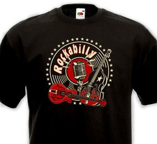 T-shirt ROCKABILLY Rock'n'Roll Big Beat Cats Teddy Boy Crazy Cavan Matchbox Jets
