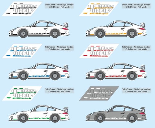 Autocollants porsche 997 gt3 - autocollants,
