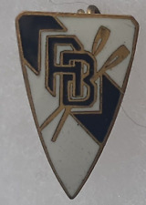 Insigne Miniature AVIRON BAYONNAIS Rugby circa 1940-1950 ORIGINAL émail PIN