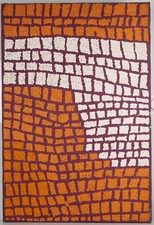 Œuvre Aborigène Authentique – 2004 – Walangkura Napanangka - 91 x 61 cm