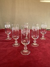 6 flûtes à Champagne cristal d'Arques Luminarc modèle SARMENT (2 lots dispo)