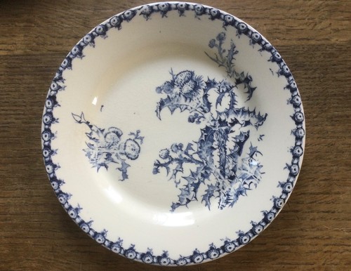 Ancienne assiette plate gien - assiette,