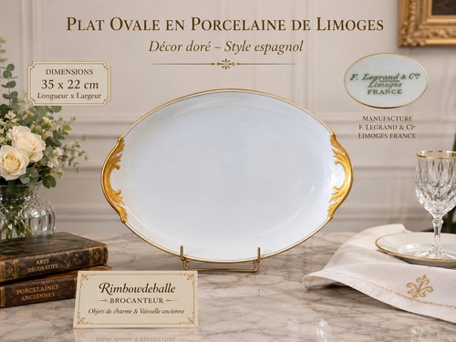 Grand plat ovale ancien - grand,