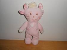 Doudou Vache rose imprimée