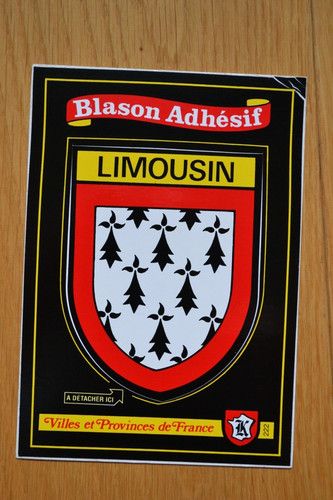 Limousin carte postale blason - carte,