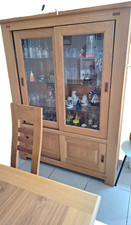 Vitrine chêne massifEt vitrine 1,40m hauteur 1, 75 profondeur 0,52m En très bon 