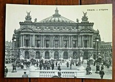 2 CPA animées Paris L'Opera et Bd de Strasbourg Gare de l'Est voitures à cheval 