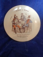 Assiette humoristique , " France et Russie " vers 1880 signé K G Lunéville 